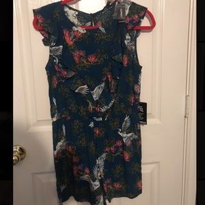 Vibrant Blue Swan Romper | Express